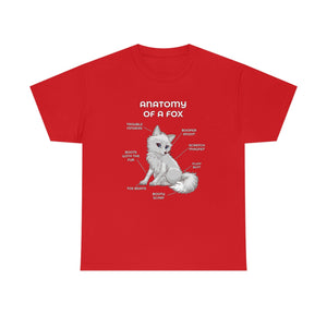 Fox White - T-Shirt T-Shirt Artworktee Red S 