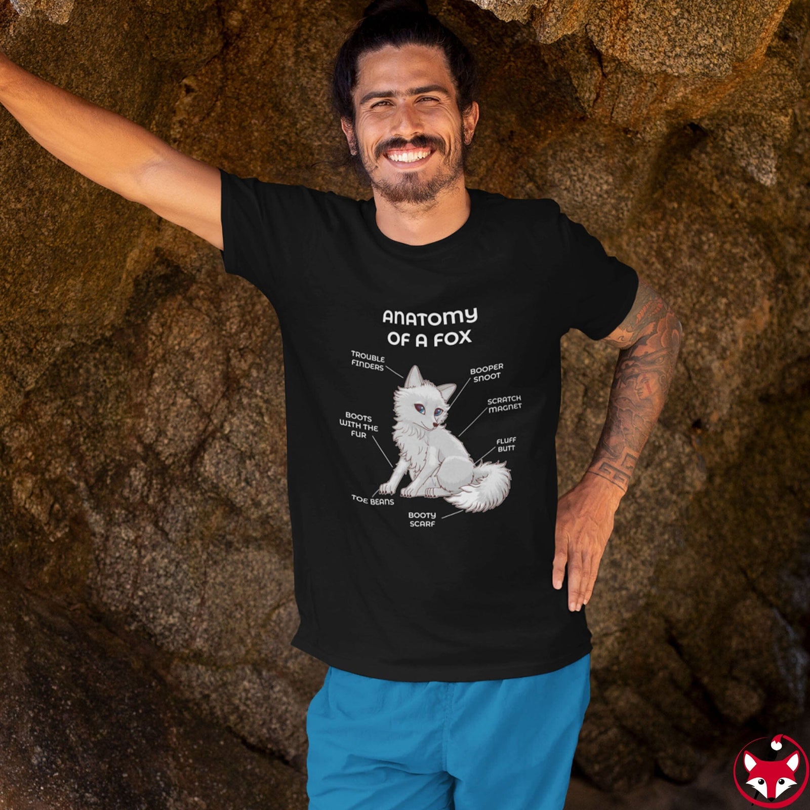 Fox White - T-Shirt T-Shirt Artworktee 