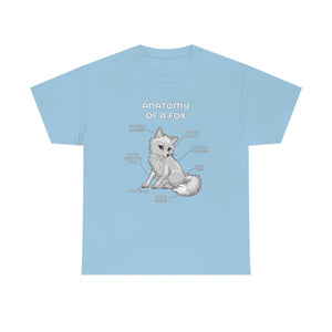 Fox White - T-Shirt T-Shirt Artworktee Light Blue S 