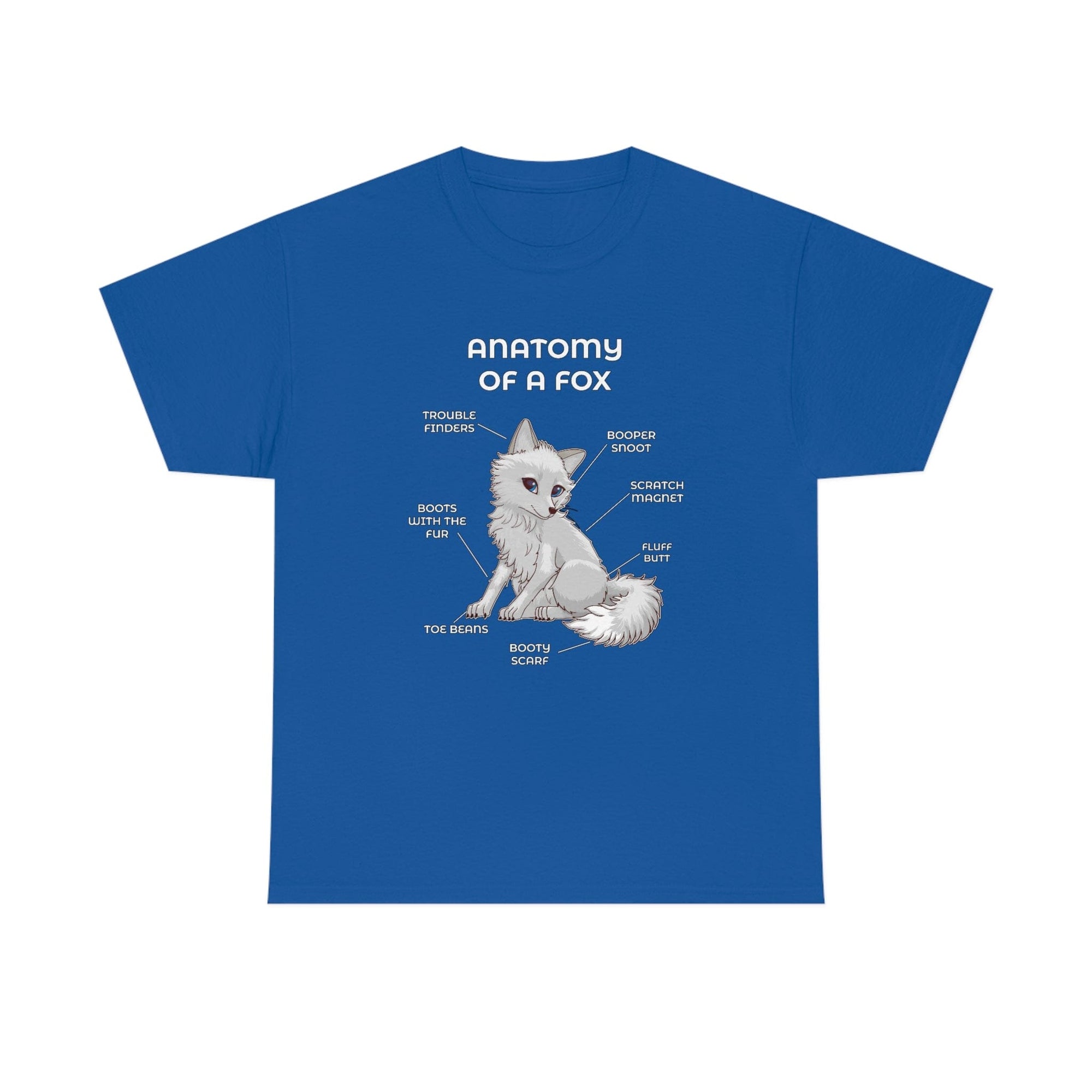 Fox White - T-Shirt T-Shirt Artworktee Royal Blue S 