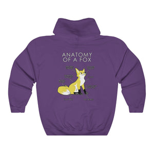 Fox Yellow - Hoodie Hoodie Artworktee Purple S 
