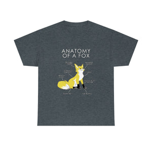 Fox Yellow - T-Shirt T-Shirt Artworktee Dark Heather S 
