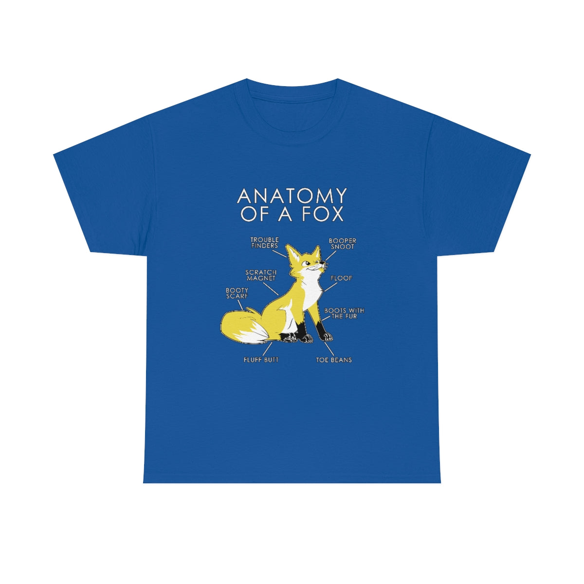 Fox Yellow - T-Shirt T-Shirt Artworktee Royal Blue S 
