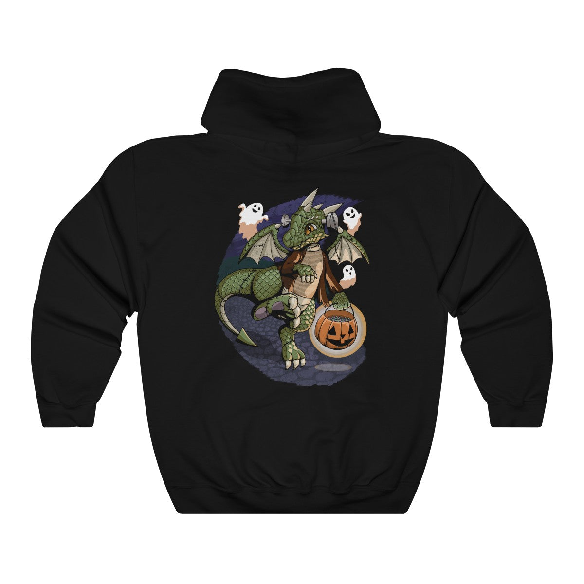 Frankenstein Dragon - Hoodie Hoodie Artworktee Black S 