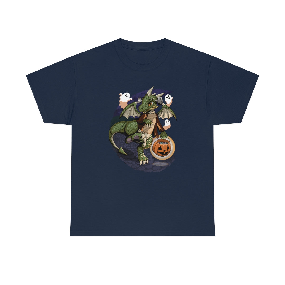 Frankenstein Dragon - T-Shirt T-Shirt Artworktee Navy Blue S 