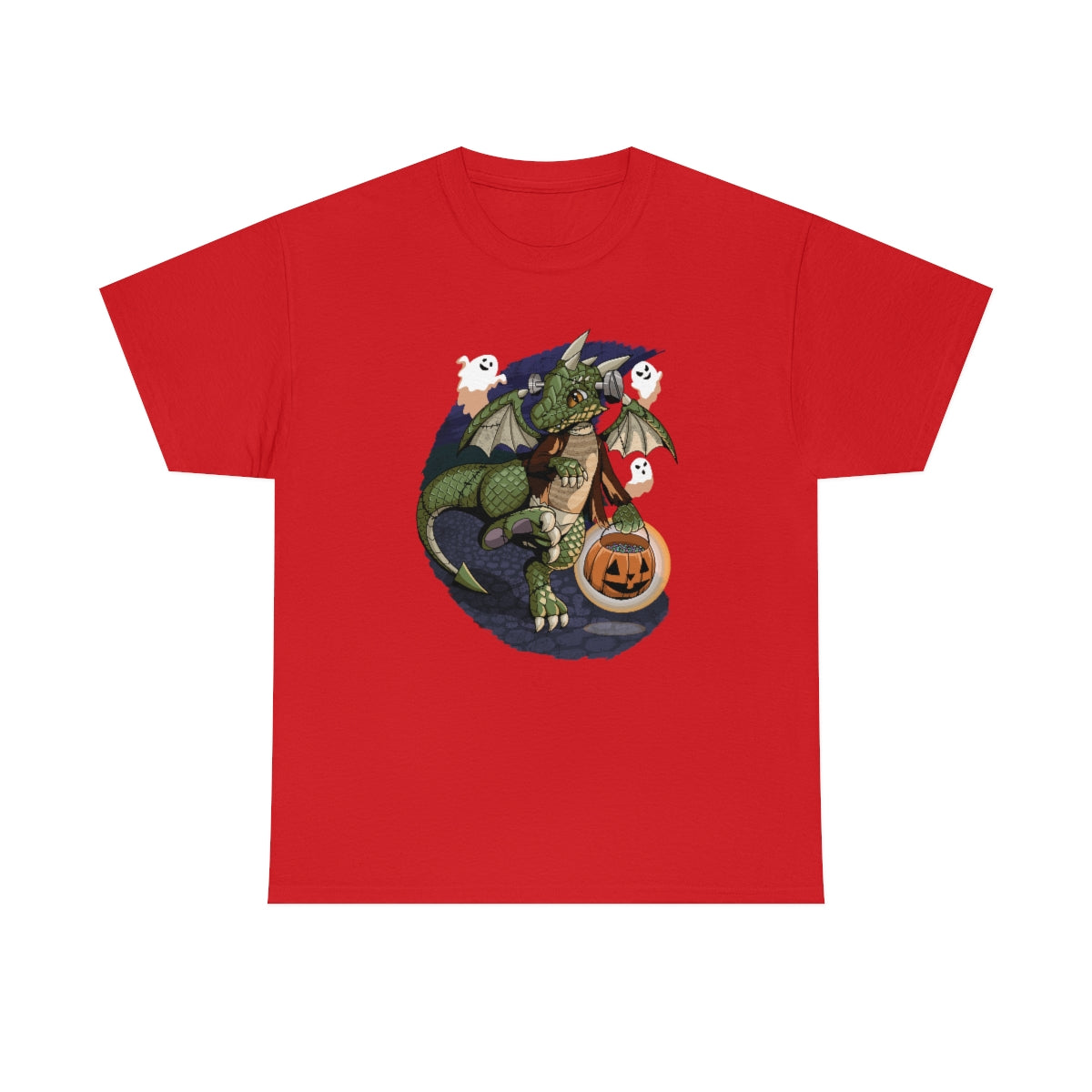 Frankenstein Dragon - T-Shirt T-Shirt Artworktee Red S 