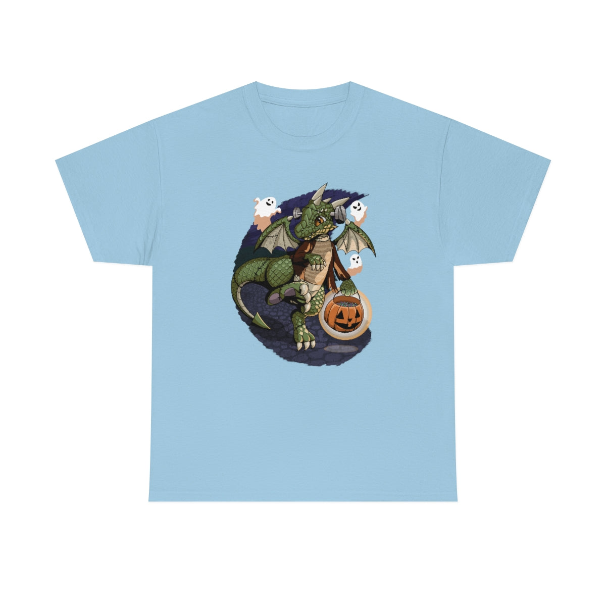 Frankenstein Dragon - T-Shirt T-Shirt Artworktee Light Blue S 