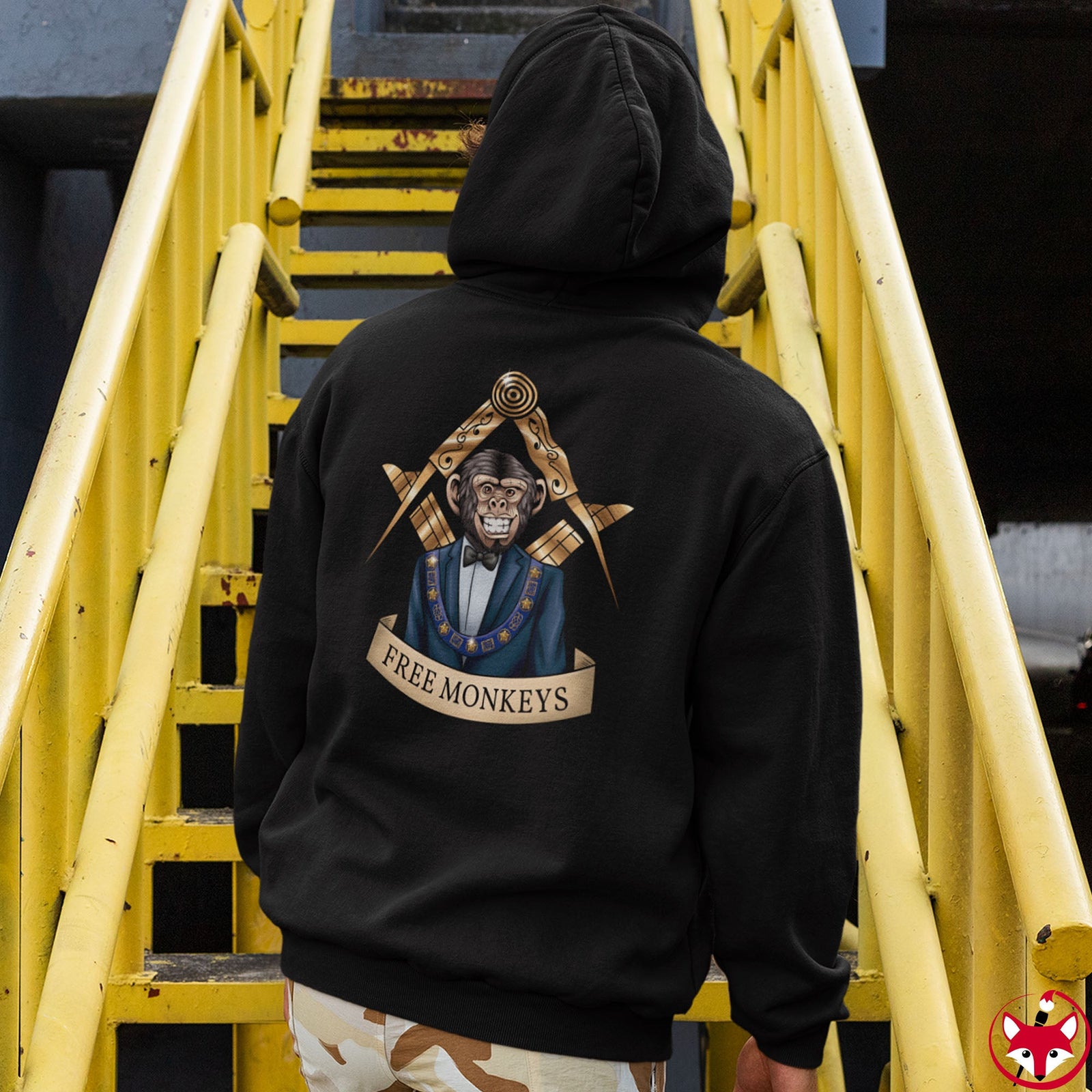 Free Monkeys - Hoodie Hoodie Artworktee 