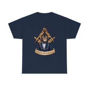 Free Monkeys - T-Shirt T-Shirt Artworktee Navy Blue S 