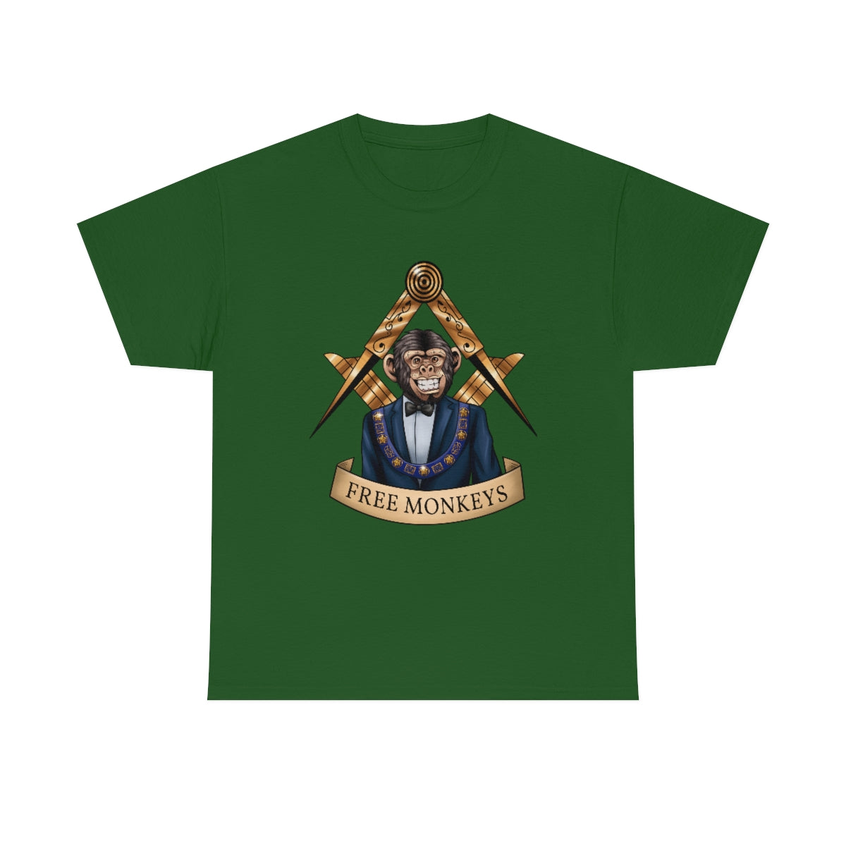 Free Monkeys - T-Shirt T-Shirt Artworktee Green S 