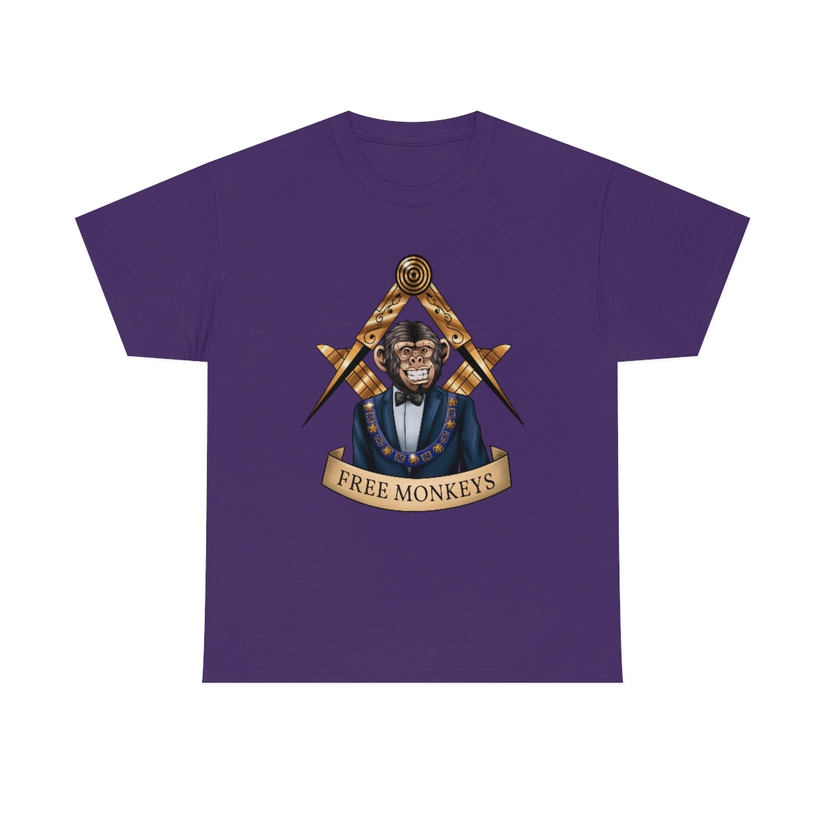 Free Monkeys - T-Shirt T-Shirt Artworktee Purple S 