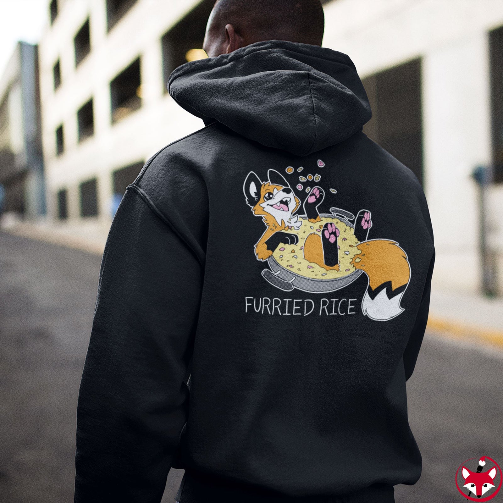 Furried Rice - Hoodie Hoodie Crunchy Crowe 