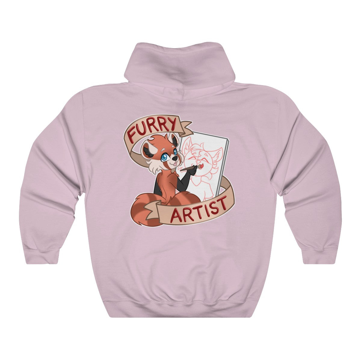Furry Artist - Hoodie Hoodie Artworktee Light Pink S 