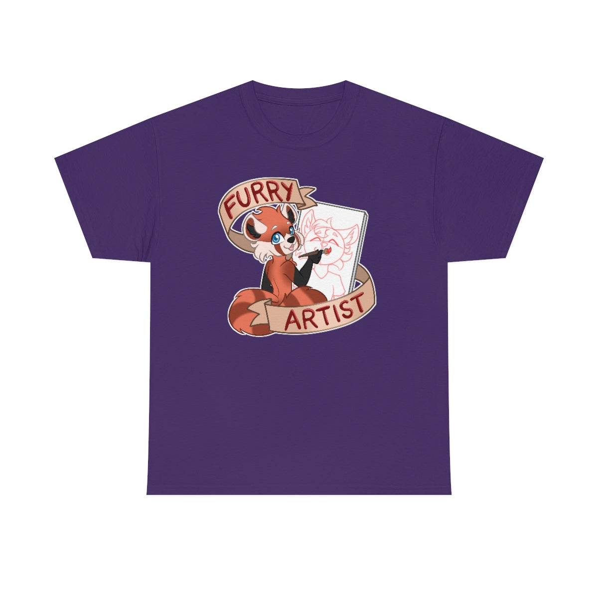 Furry Artist - T-Shirt T-Shirt Artworktee Purple S 