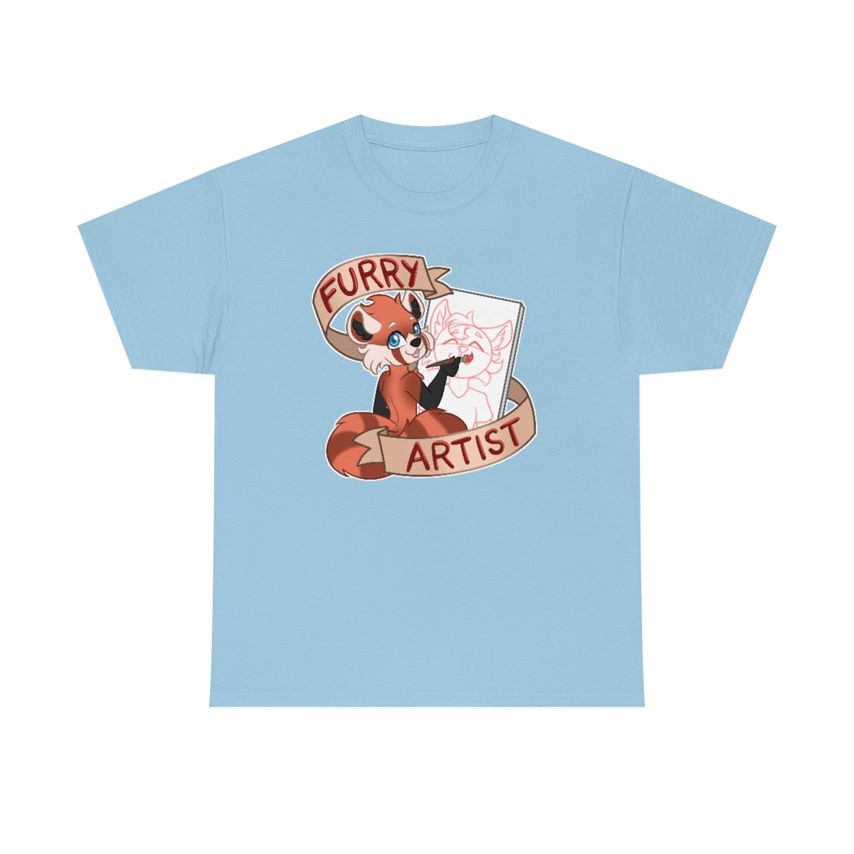 Furry Artist - T-Shirt T-Shirt Artworktee Light Blue S 