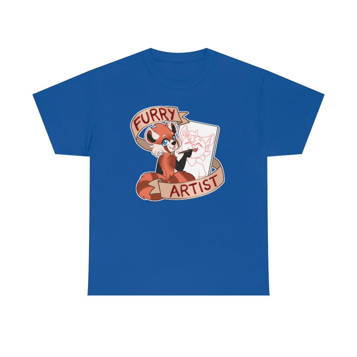 Furry Artist - T-Shirt T-Shirt Artworktee Royal Blue S 