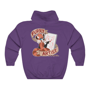 Furry Artist in Progress - Hoodie Hoodie Artworktee Purple S 