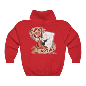 Furry Artist in Progress - Hoodie Hoodie Artworktee Red S 