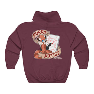 Furry Artist in Progress - Hoodie Hoodie Artworktee Maroon S 