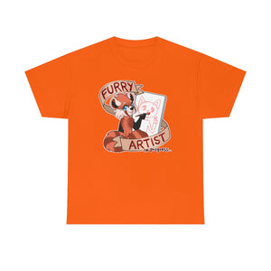Furry Artist in Progress - T-Shirt T-Shirt Artworktee Orange S 