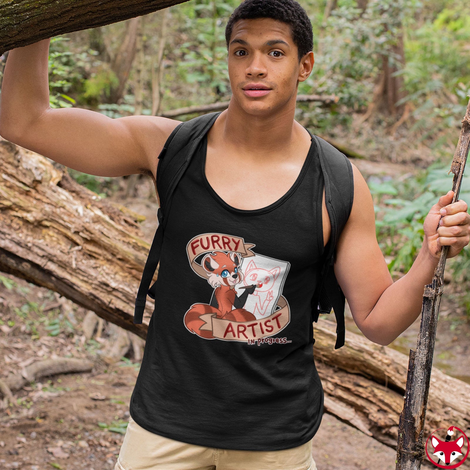 Furry Artist in Progress - Tank Top Tank Top Artworktee 