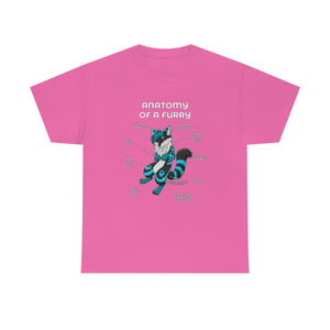 Furry Black and Blue - T-Shirt T-Shirt Artworktee Pink S 