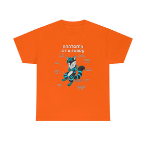 Furry Black and Blue - T-Shirt T-Shirt Artworktee Orange S 