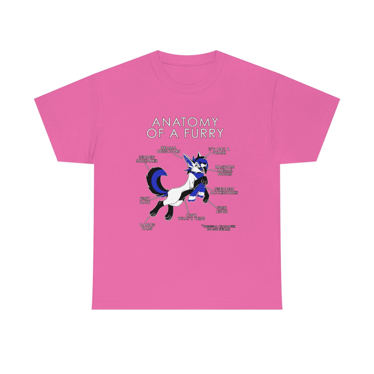 Furry Blue - T-Shirt T-Shirt Artworktee Pink S 