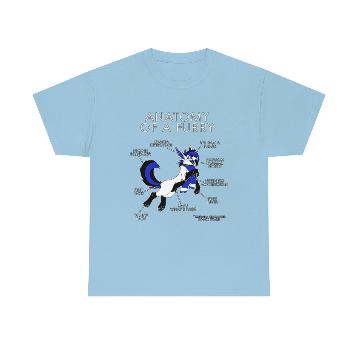 Furry Blue - T-Shirt T-Shirt Artworktee Light Blue S 