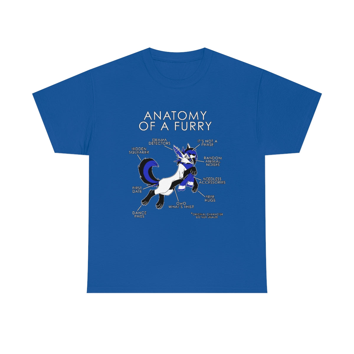 Furry Blue - T-Shirt T-Shirt Artworktee Royal Blue S 