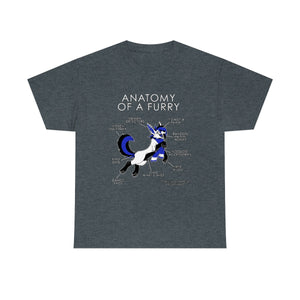 Furry Blue - T-Shirt T-Shirt Artworktee Dark Heather S 