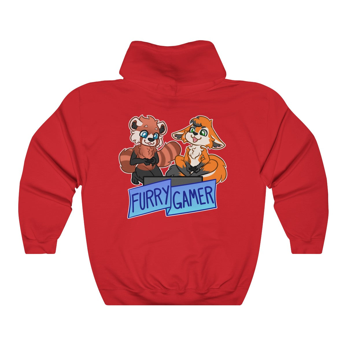 Furry Gamer - Hoodie Hoodie Artworktee Red S 