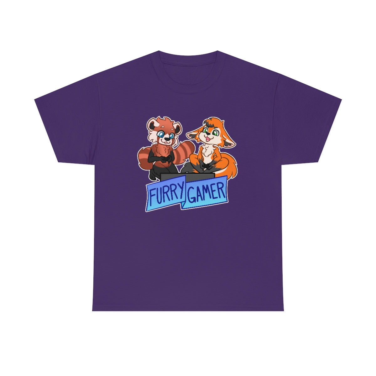 Furry Gamer - T-Shirt T-Shirt Artworktee Purple S 