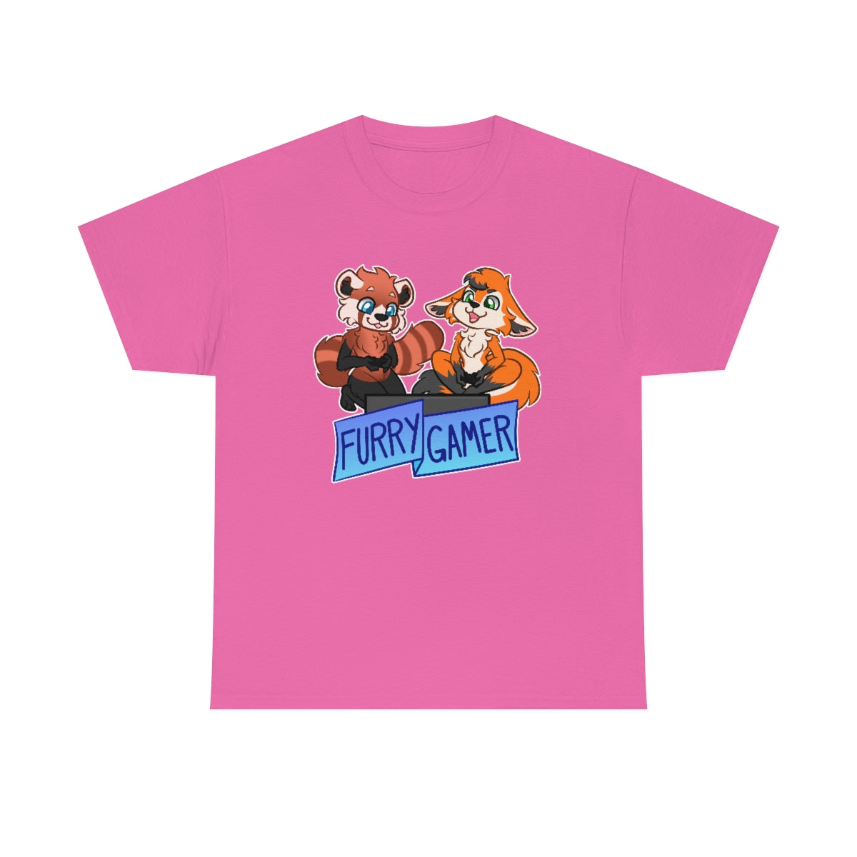 Furry Gamer - T-Shirt T-Shirt Artworktee Pink S 