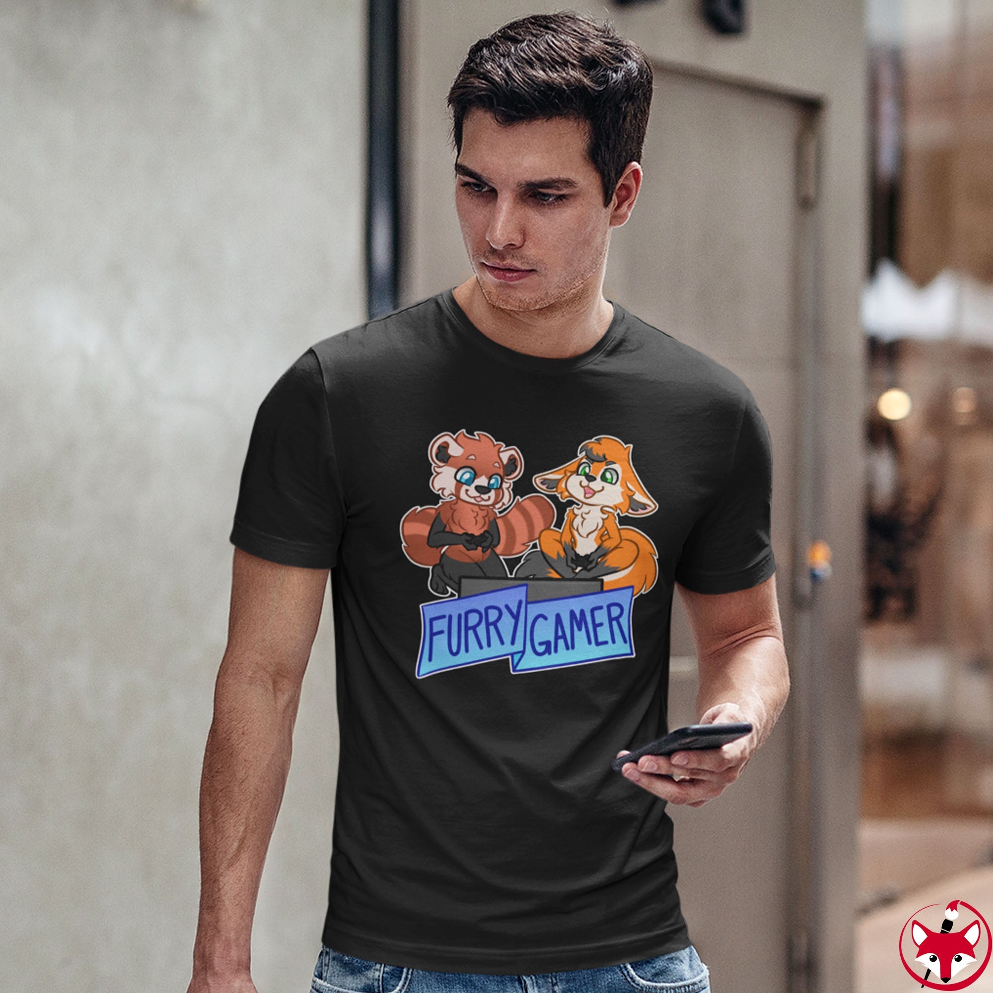 Furry Gamer - T-Shirt T-Shirt Artworktee 