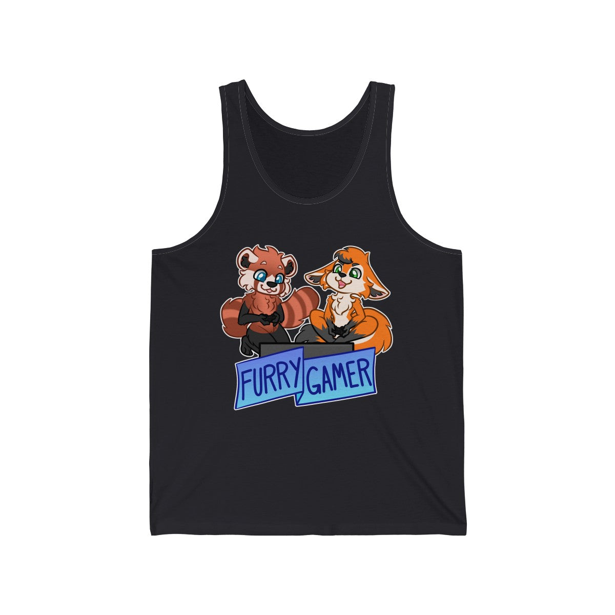 Furry Gamer - Tank Top Tank Top Artworktee Dark Grey XS 