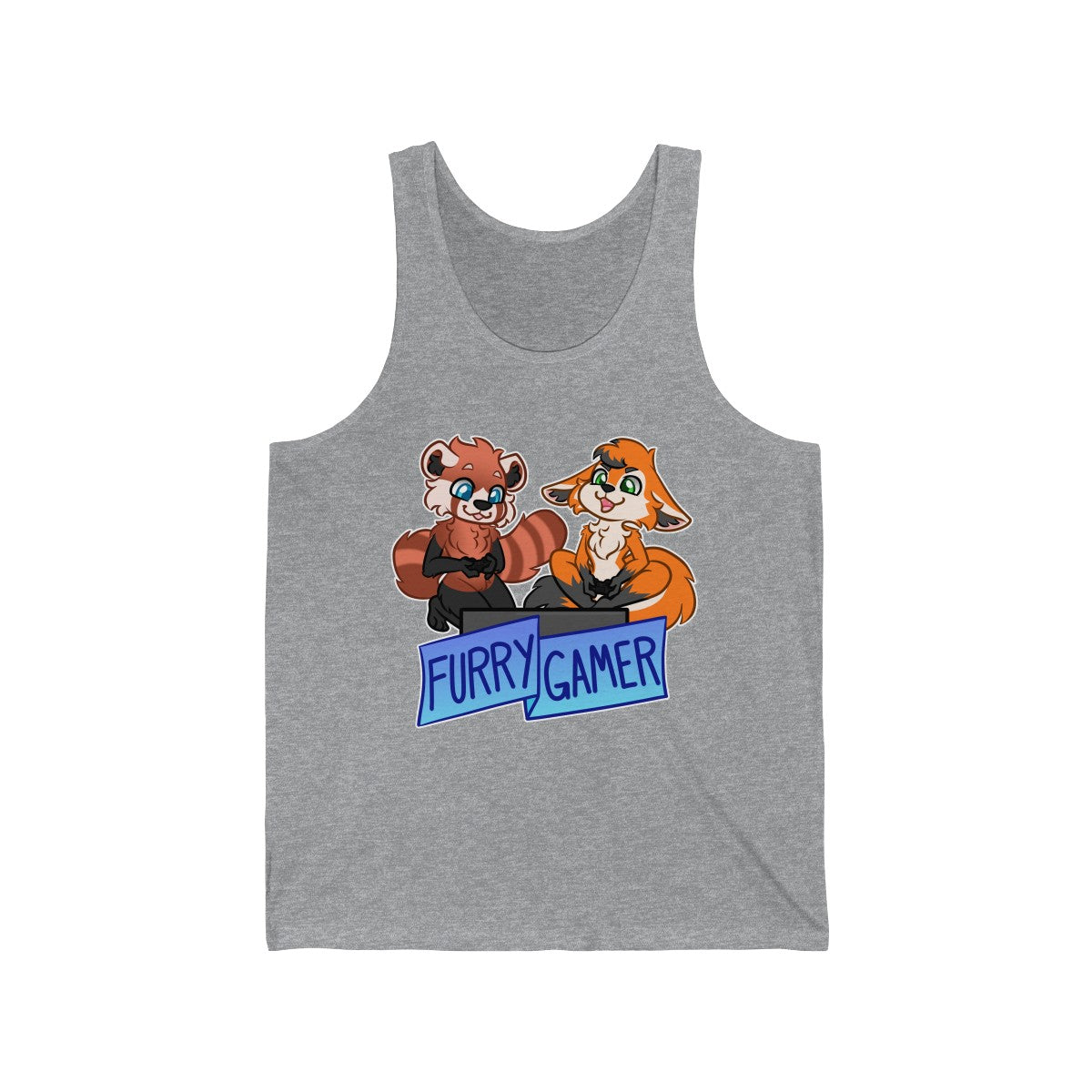 Furry Gamer - Tank Top Tank Top Artworktee Heather XS 