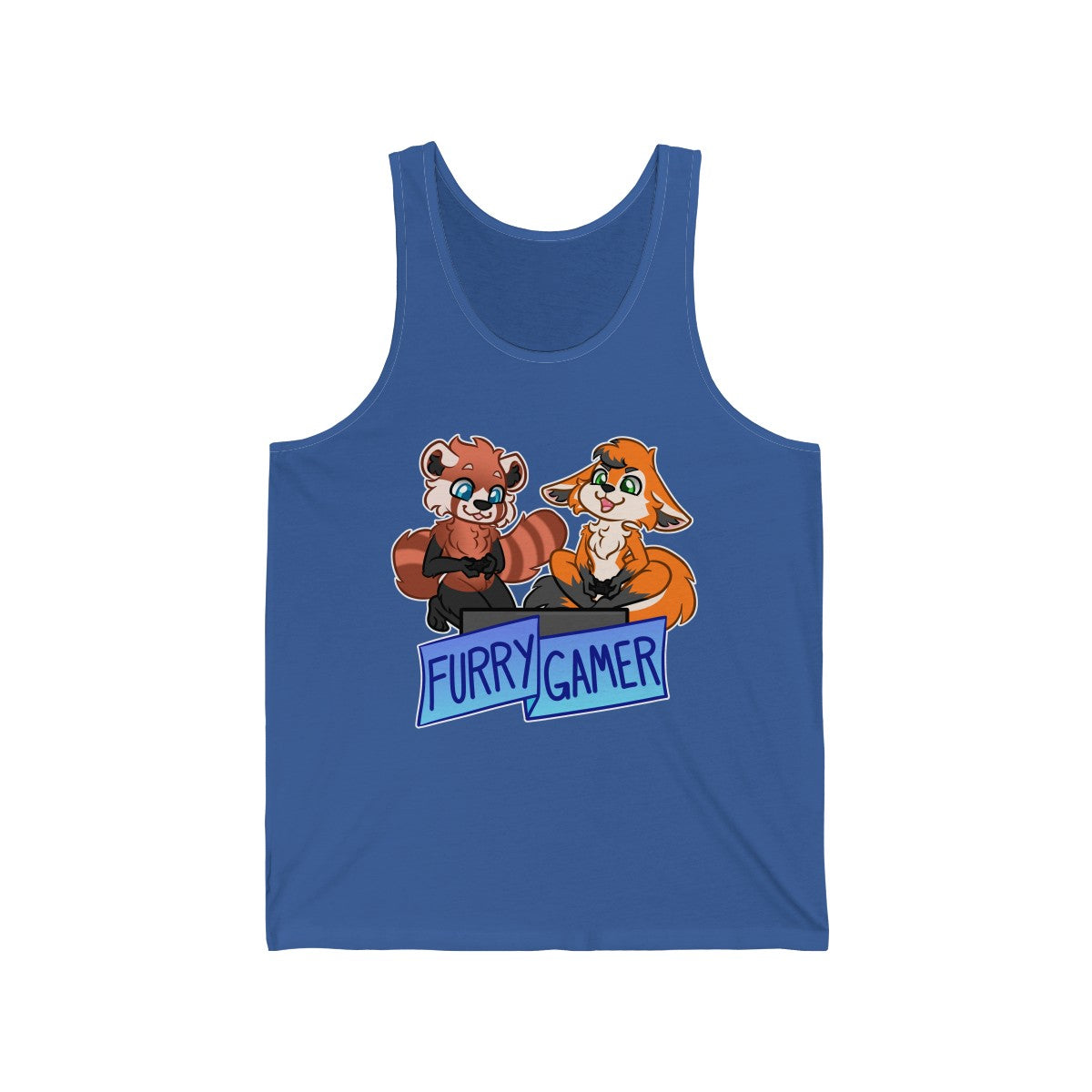 Furry Gamer - Tank Top Tank Top Artworktee Royal Blue XS 