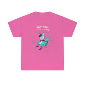 Furry Green and Pink - T-Shirt T-Shirt Artworktee Pink S 