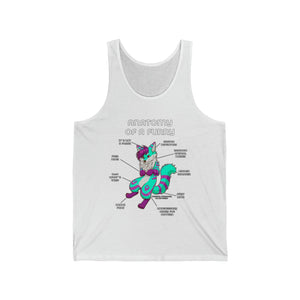 Furry Green and Pink - Tank Top Tank Top Artworktee White XS 