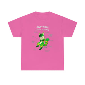 Furry Green and Yellow - T-Shirt T-Shirt Artworktee Pink S 