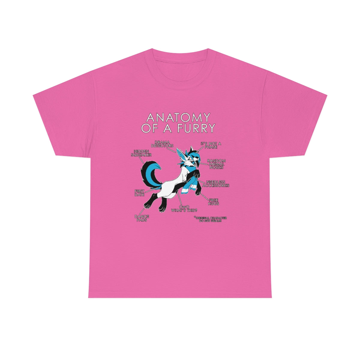 Furry Light Blue - T-Shirt T-Shirt Artworktee Pink S 