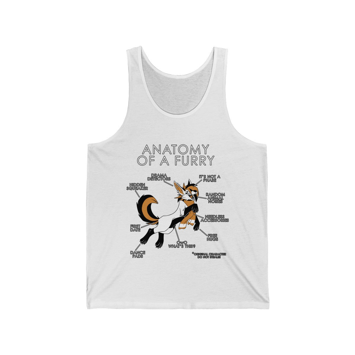 Furry Orange - Tank Top Tank Top Artworktee White XS 