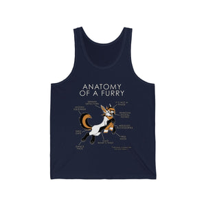 Furry Orange - Tank Top Tank Top Artworktee Navy Blue XS 