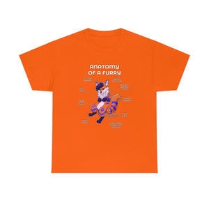 Furry Orange and Blue - T-Shirt T-Shirt Artworktee Orange S 