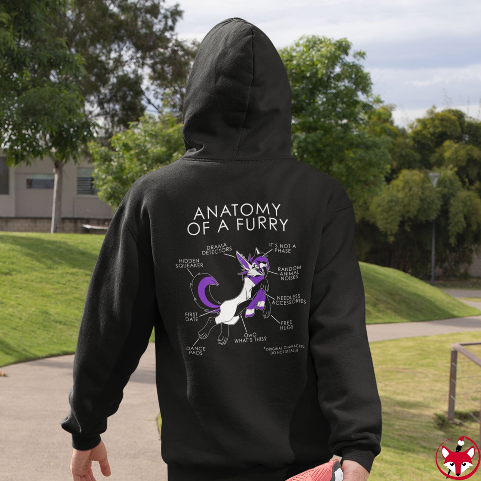 Furry Purple - Hoodie Hoodie Artworktee 