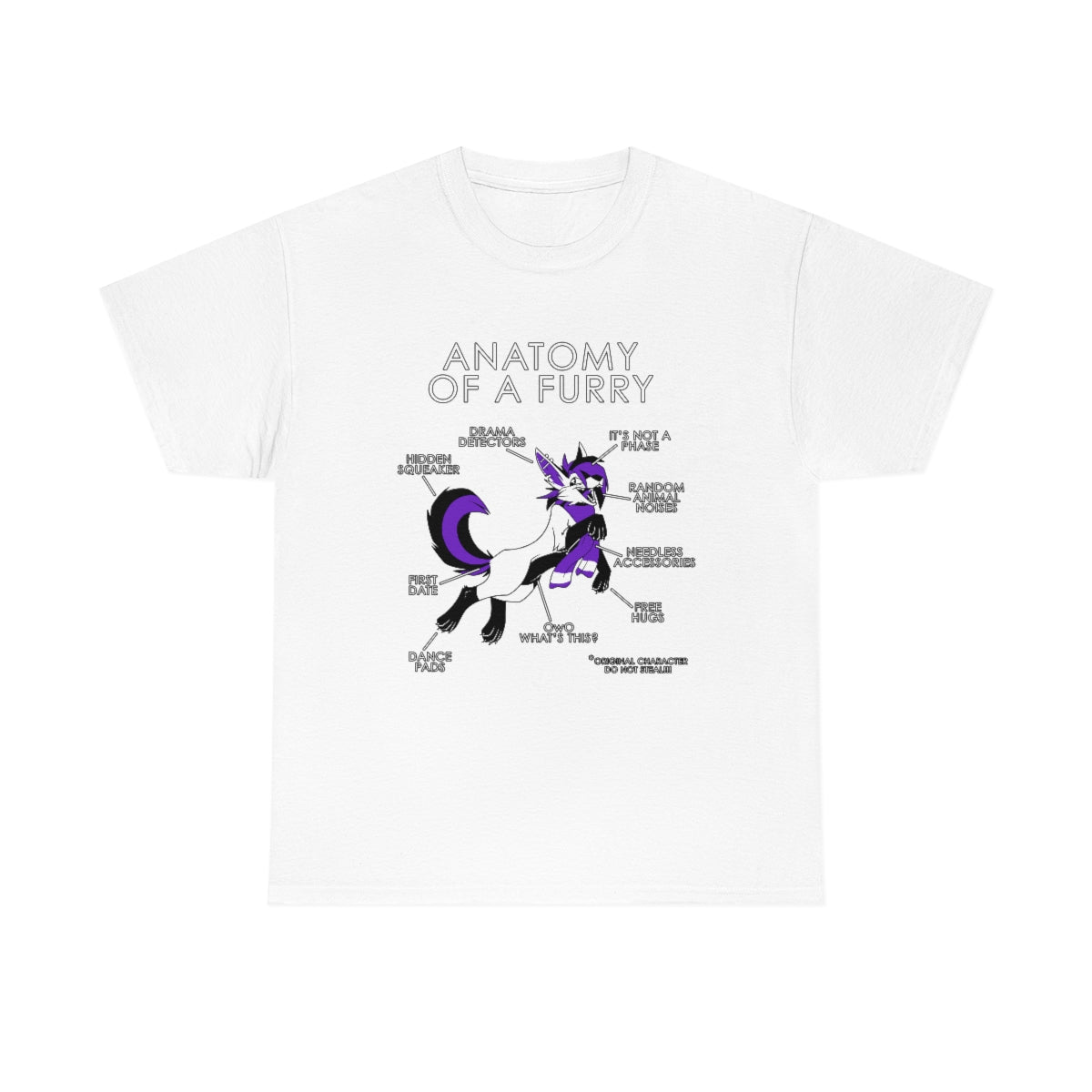 Furry Purple - T-Shirt Artworktee White S 