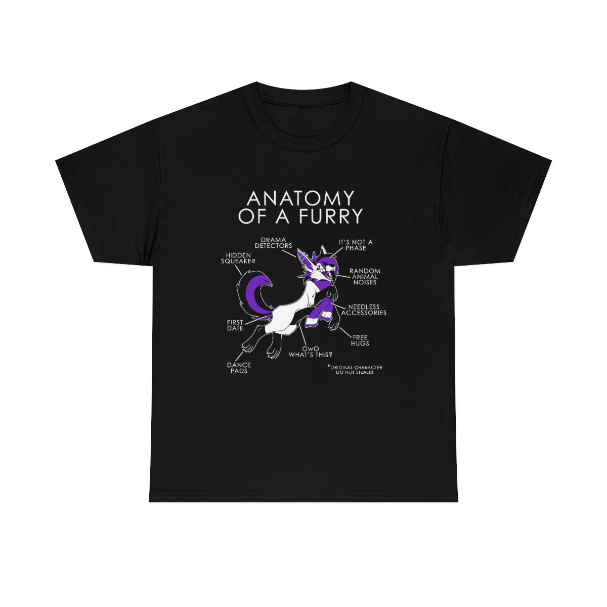 Furry Purple - T-Shirt Artworktee Black S 