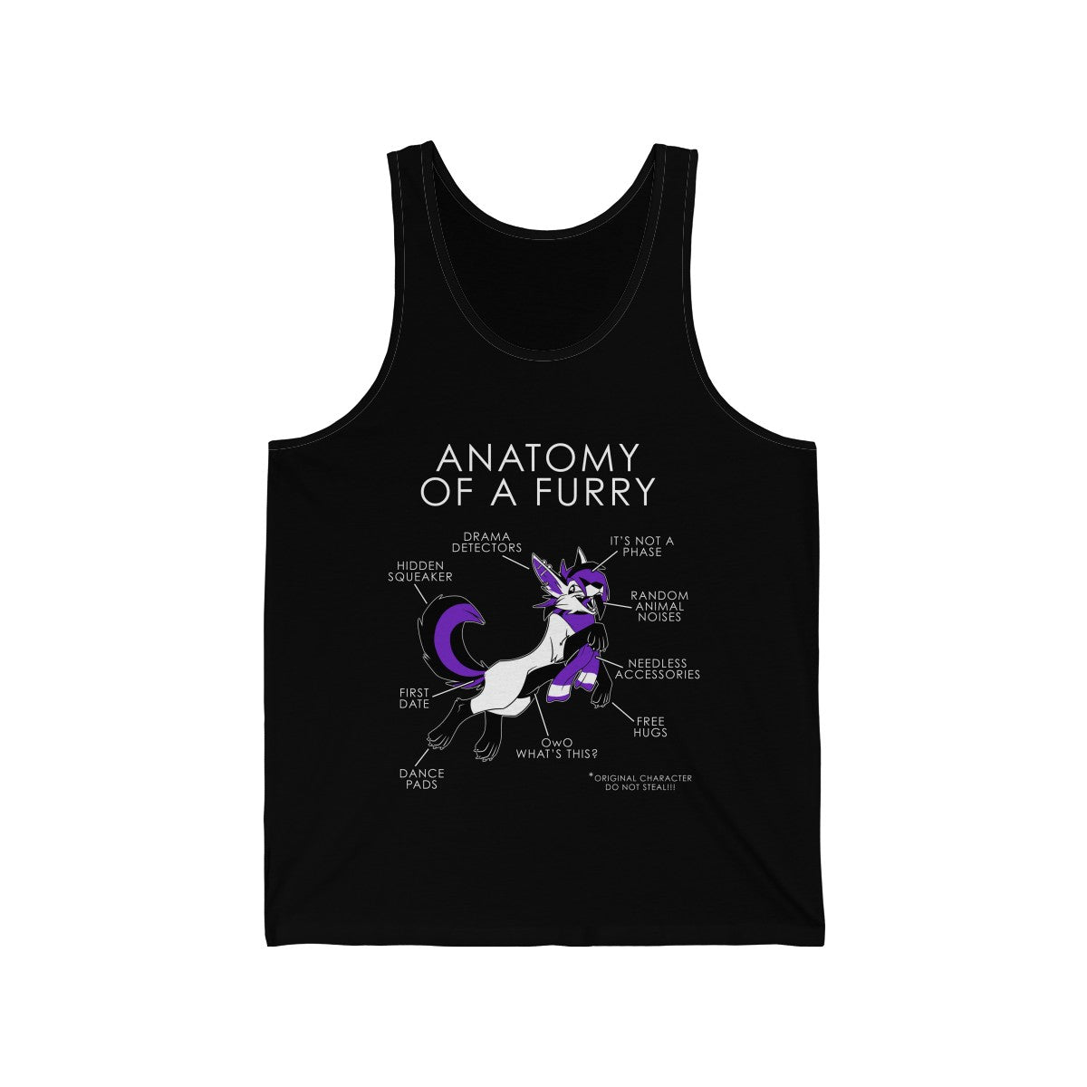 Furry Purple - Tank Top Tank Top Artworktee Black XS 