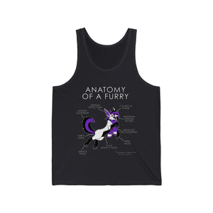 Furry Purple - Tank Top Tank Top Artworktee Dark Grey XS 